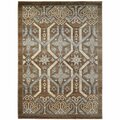 Sleep Ez 7 ft. 10 in. x 9 ft. 10 in. Axel Tribeca Area Rug, Brown SL1836421